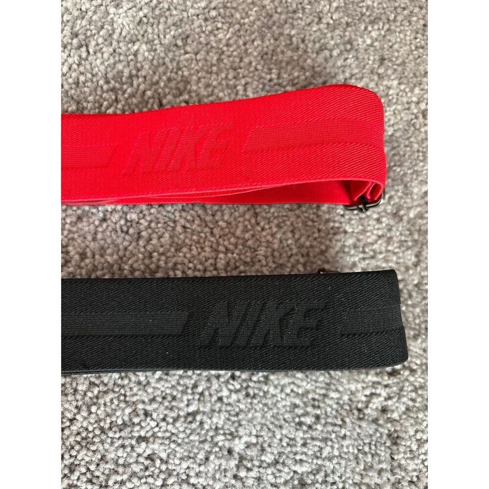Youth Nike Red and Black Elastic Baseball Belts One Size (2)
